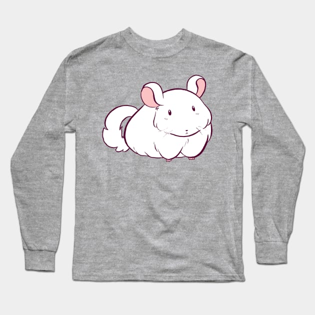 White Chinchilla Long Sleeve T-Shirt by saradaboru